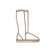 Long ugg boot icon outline.